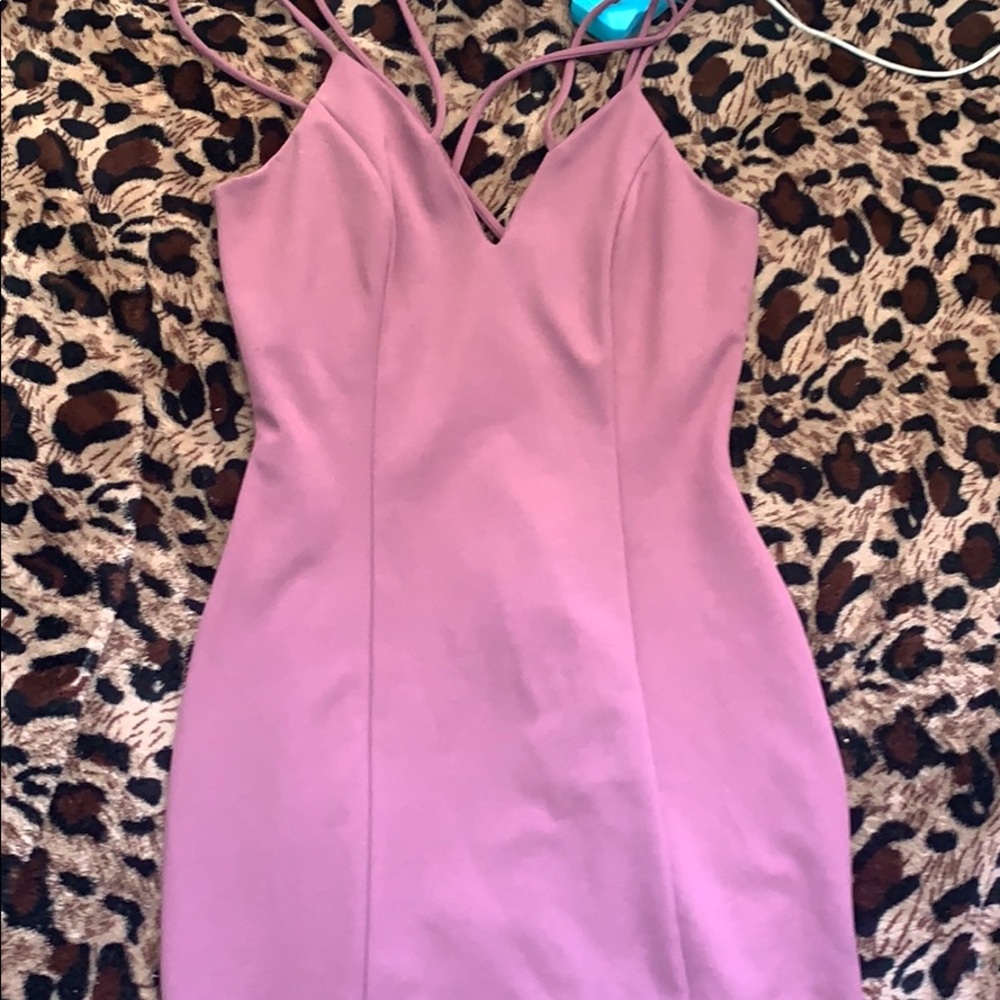 Pink trendy slim thicke dress